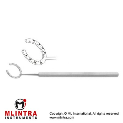 Lu-Mendez LRI Guide and Fixation Ring Stainless Steel, 11 cm - 4 1/4" I.D 11 mm